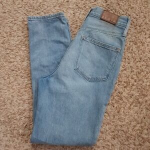 Madewell Womens T26‎ TheMomJean Denim Blue Jeans